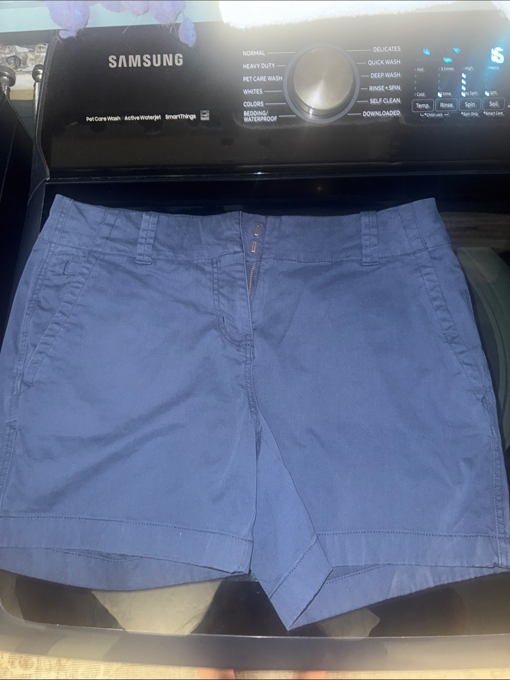 Vineyard Vines Navy Blue Cotton Bermuda Shorts